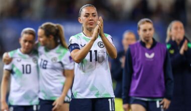 PLAY-OFF ROUTE AWAITS: Ireland's Katie McCabe after the game. Pic: Ben Brady/Inpho