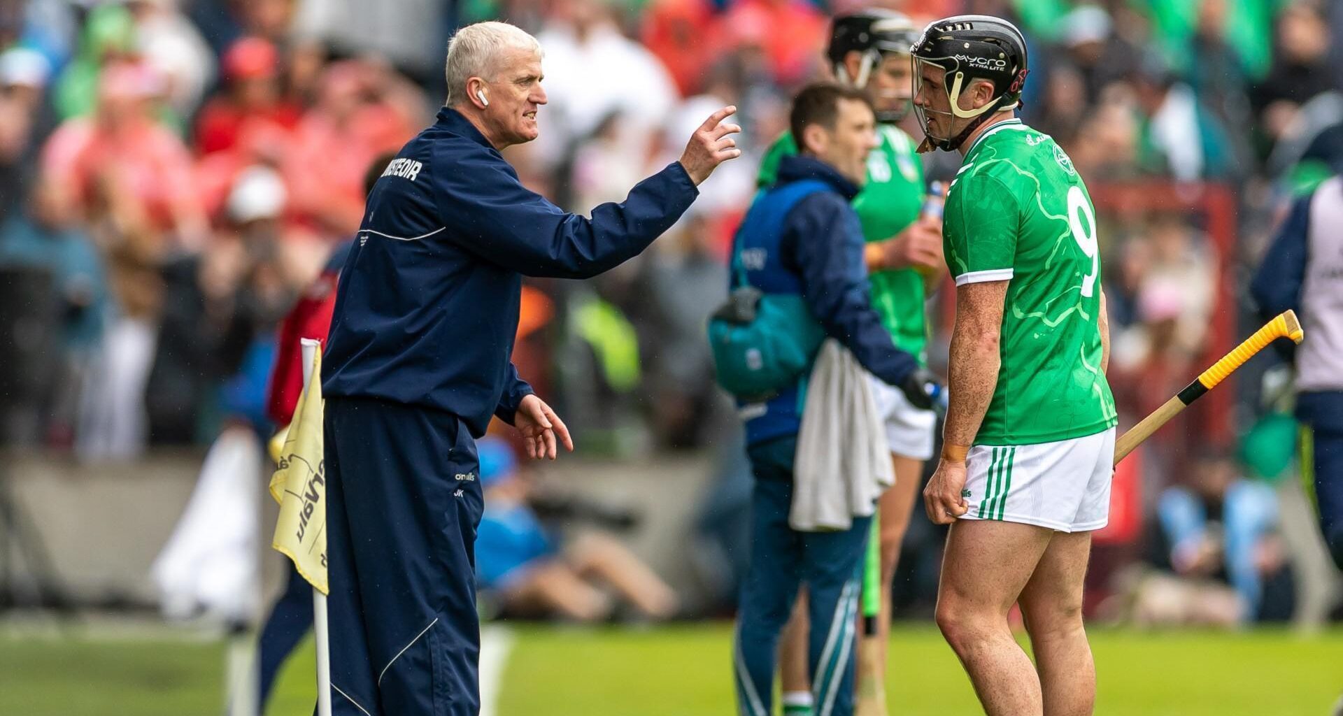 In a change from 2025, this season John Kiely is mic'd up on the sideline. He made sure to acknowledge that feedback during his post-match press conference. Pic: ©INPHO/Morgan Treacy