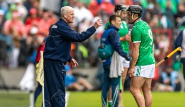 In a change from 2025, this season John Kiely is mic'd up on the sideline. He made sure to acknowledge that feedback during his post-match press conference. Pic: ©INPHO/Morgan Treacy