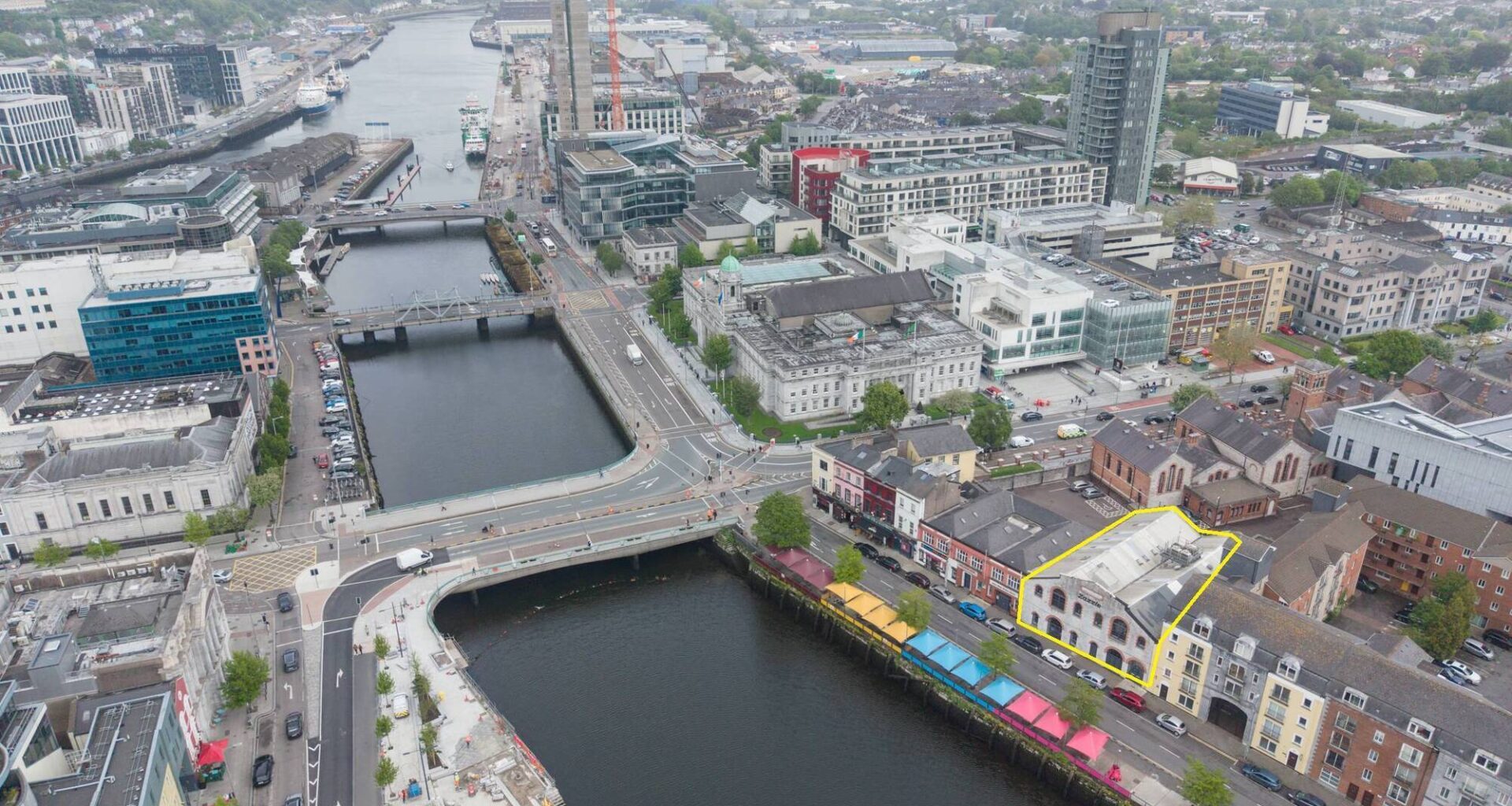 No 6 Union Quay, home to US online marketplace company Zazzle, and formerly known as Guinness House, is for sale or to let via Savills.
