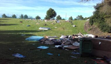 The illegally dumped waste included wrecked vehicles, electrical goods, batteries, and scrap metal. File picture