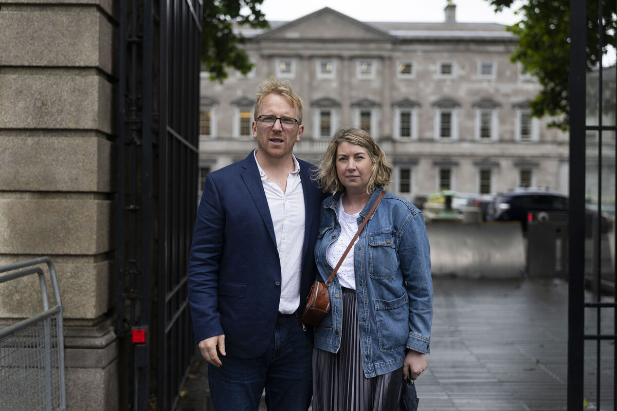 Michael and Naive Brogan (Dublin) who’s son Fionn will now be able to avail of the drug.  Picture: Sam Boal/Collins