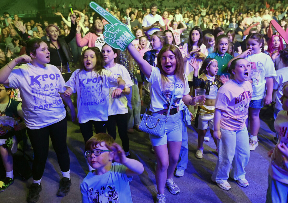  Young fans dancing at the K POP Forever! Tribute concert at The Marquee. Picture: Eddie O'Hare.
