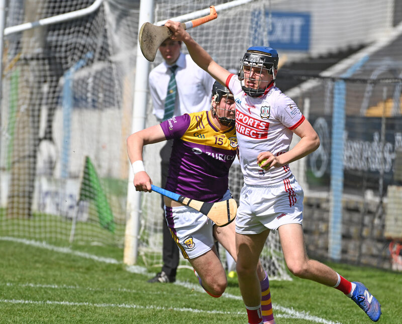 Cork goalkeeper Marley Walsh gets away from Wexford's Joey Tobin during the All-Ireland preliminary quarter-final at FBD Semple Stadium. Picture: Eddie O'Hare