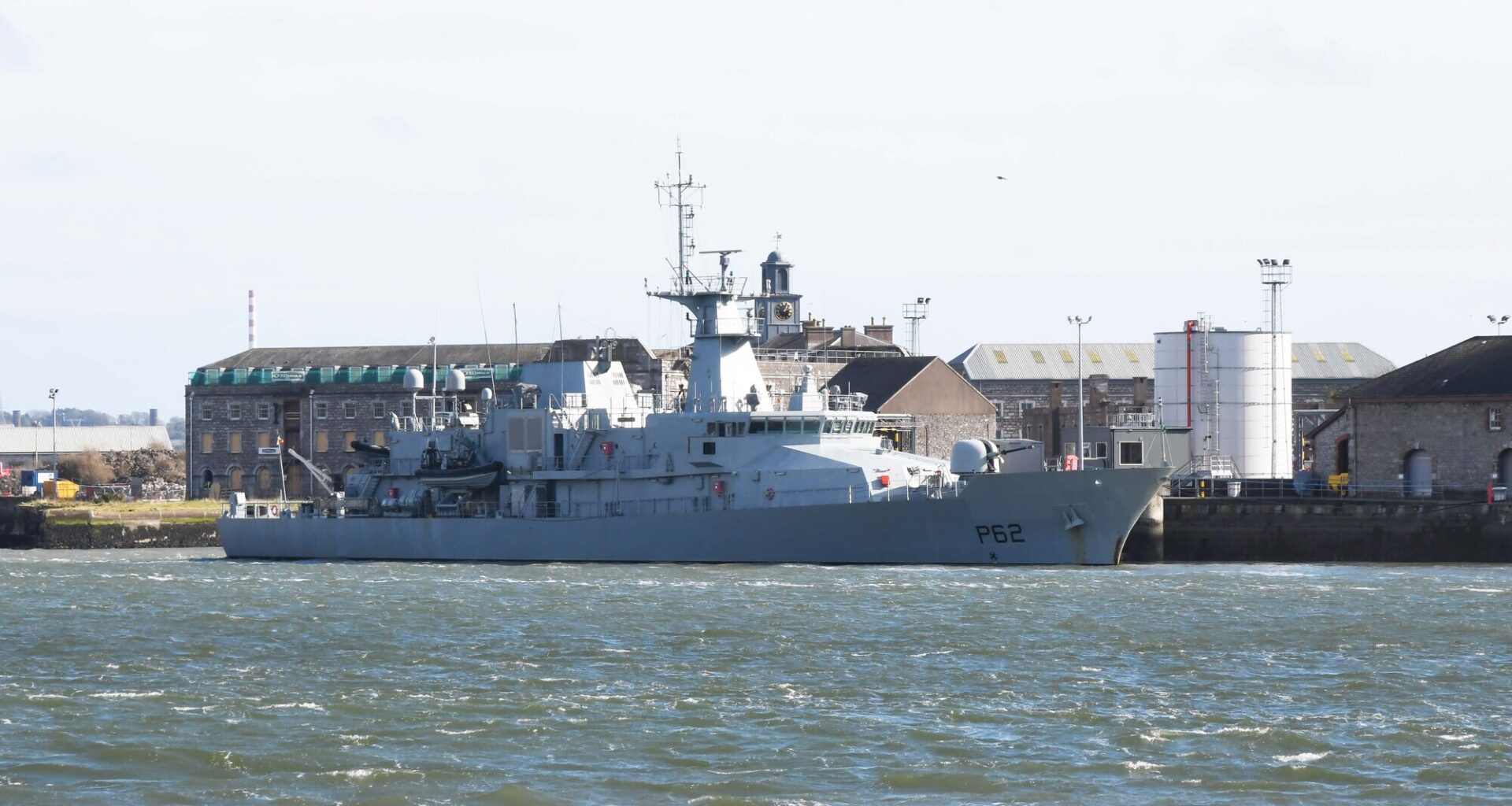 The Irish Naval Service ship, LÉ James Joyce (P62), at the Naval Base, Haulbowline, Co. Cork. File picture: Denis Minihane.