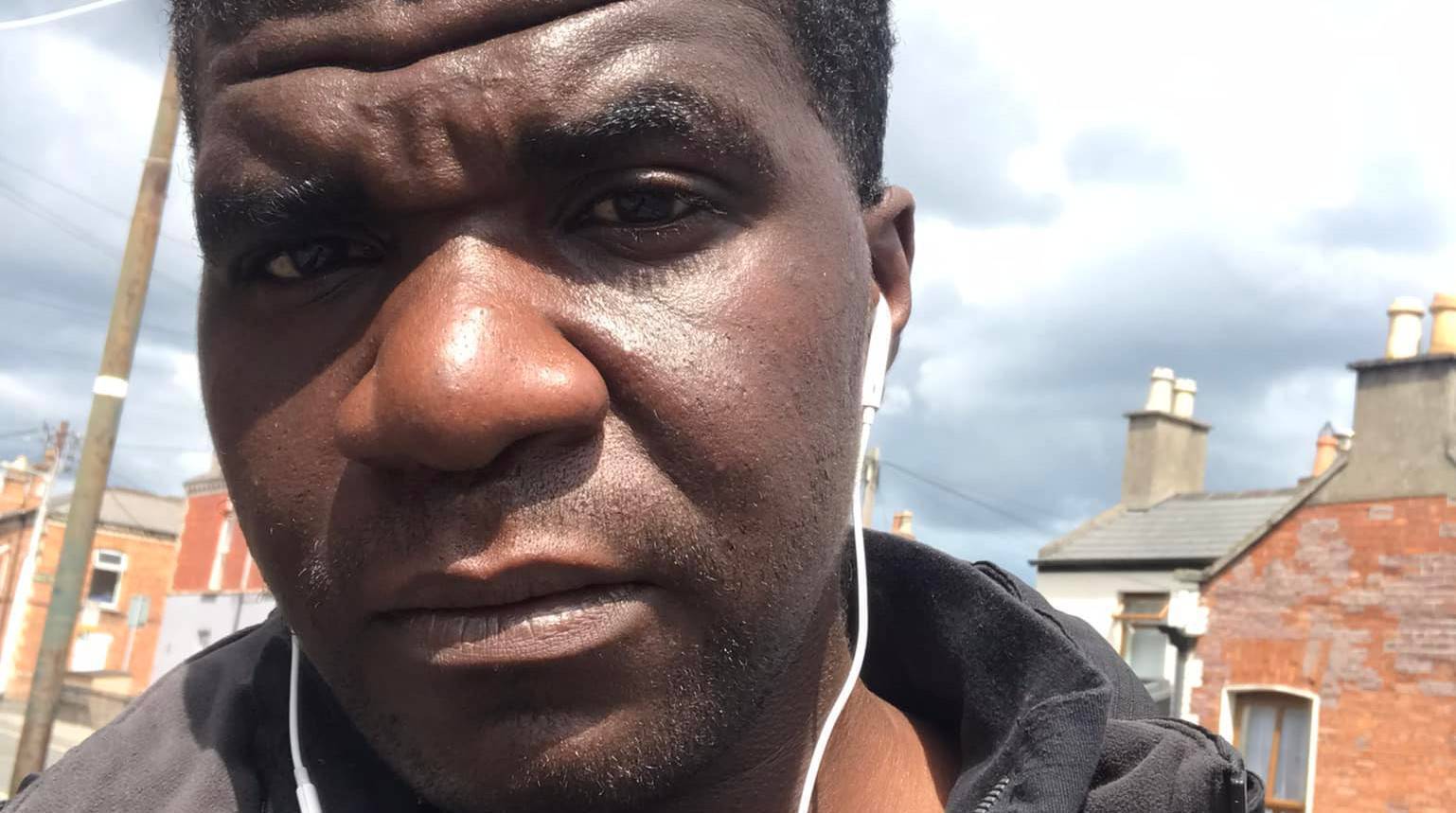 Gardaí told family members this week that investigators reviewing CCTV footage had established that Yves Sakila (pictured) and two security guards were involved in a collision with an elderly pastor during the incident. Photo: Facebook