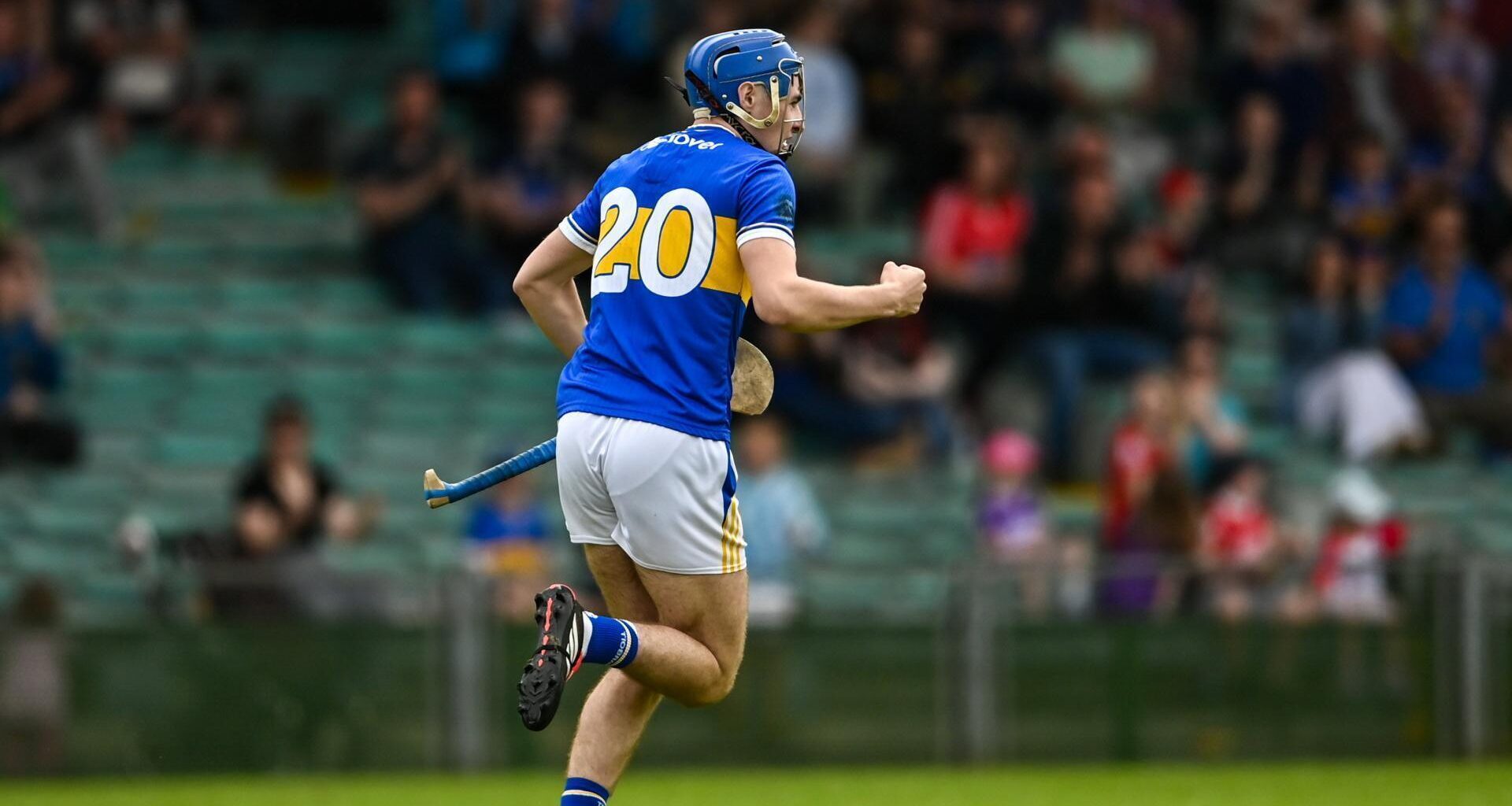 Josh Moroney celebrates the fourth green flag. Picture: Tom Beary/Sportsfile
