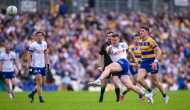 INTO ROUND 3: Monaghan's Conor McCarthy scores a point. Pic: Paul Phelan/Sportsfile.