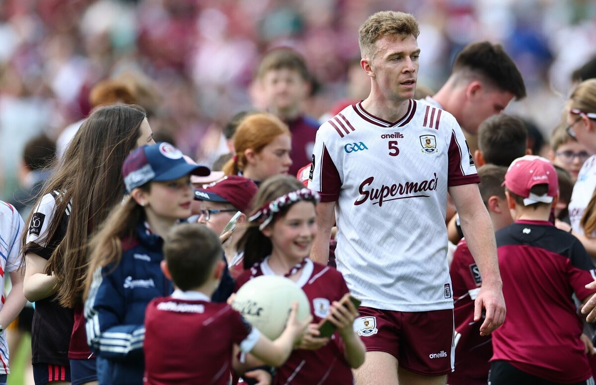 Galway’s Dylan McHugh after the game. Pic: ©INPHO/James Crombie.