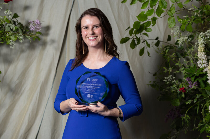 Winner of Emerging New Businesswoman – Sponsored by Scally’s of Clonakilty SuperValu: Melissa Clarke of Melissa Clarke PR at the Network Ireland West Cork Businesswoman of the year Awards. Picture: Darragh Kane