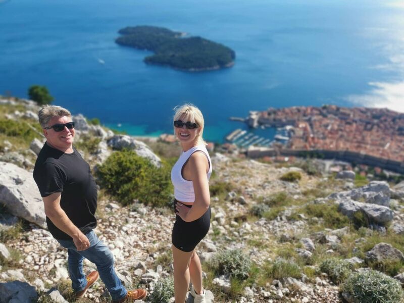 Father-daughter comedy duo Pat and Faye Shortt in Dubrovnik, Croatia