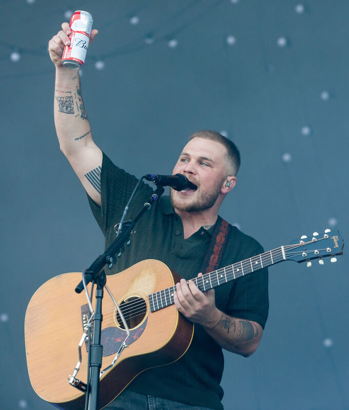 Zach Bryan pictured during his concert at Phoenix Park, Dublin last June. Picture: Gareth Chaney.