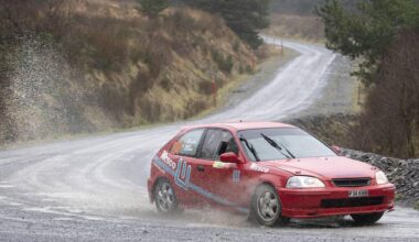 RIP: Eoin McCarthy and his co-driver Daniel O’Brien (Honda Civic) pictured on the Killarney Forest Rally in 2022. Picture: Martin Walsh.