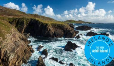 The beautiful coast of Achill Island, County Mayo