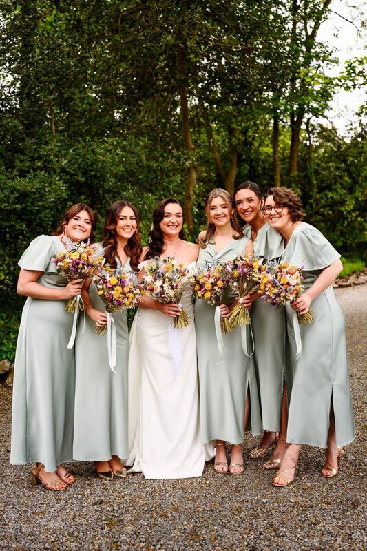 Niamh Brennan with Orla Carrigan, Josipa Katovic, Maggie MacBean, and Claire and Ciara Brennan. 
