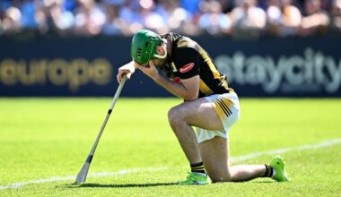 EARLY EXIT: Eoin Cody of Kilkenny reacts. Pic: Seb Daly/Sportsfile
