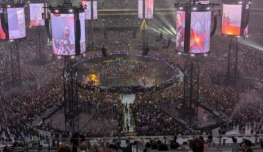 Metallica at the Aviva Stadium in Dublin on Friday. 