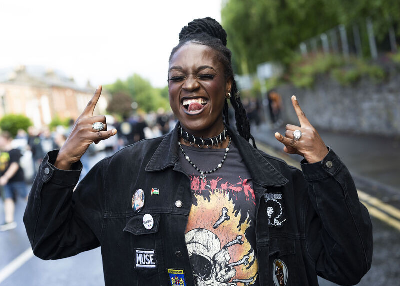 Princess Esezobor (Dublin) going to Metallica. Picture: Sam Boal/Collins Photos