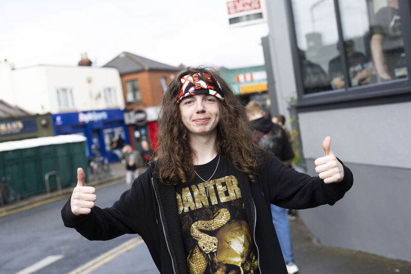 James Roach from Dublin going to the Metallica gig. 