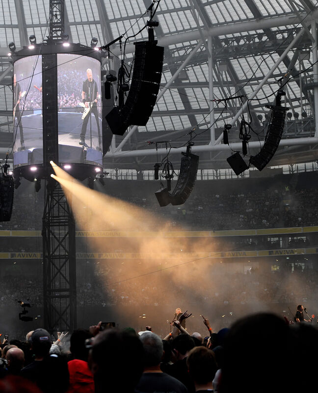  Metallica's James Hetfield at the Aviva Stadium. Picture: Moya Nolan