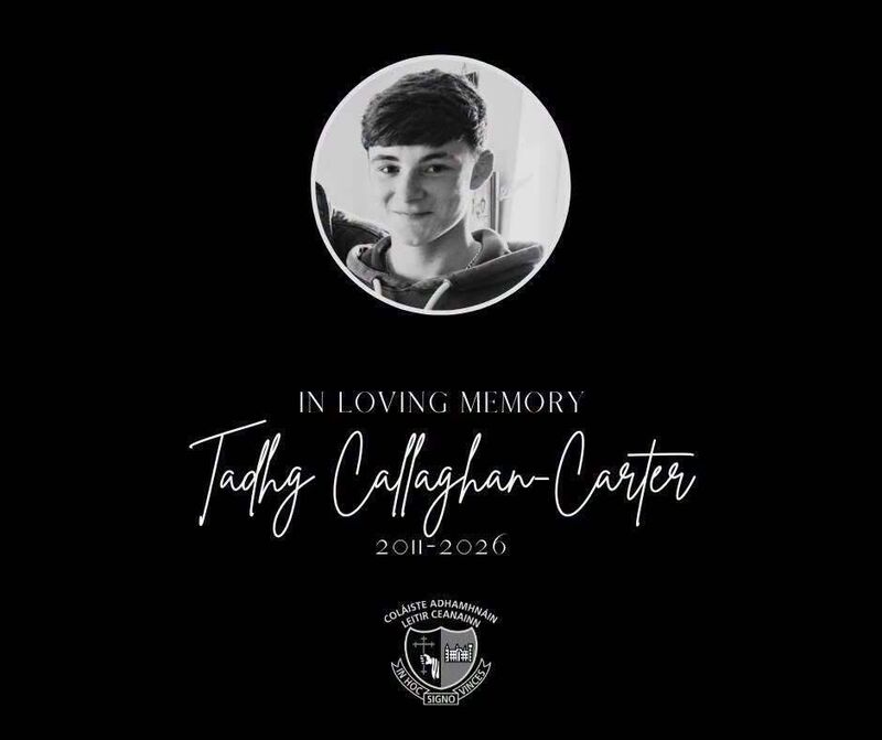 A book of condolence will be open tomorrow at the Letterkenny school (St Eunan's College)