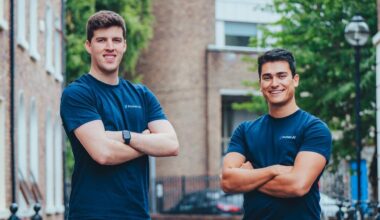 Protex AI co-founders, Ciarán O'Mara and Dan Hobbes; their company has relocated leadership to Boston to accelerate its US market.