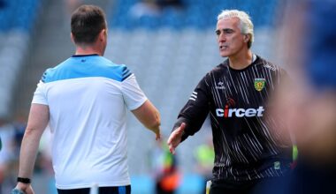 Jim McGuinness on the extra-time period of Dublin's victory over Donegal: "It's not a game anymore, it's just chaos." Pic: ©INPHO/Ryan Byrne