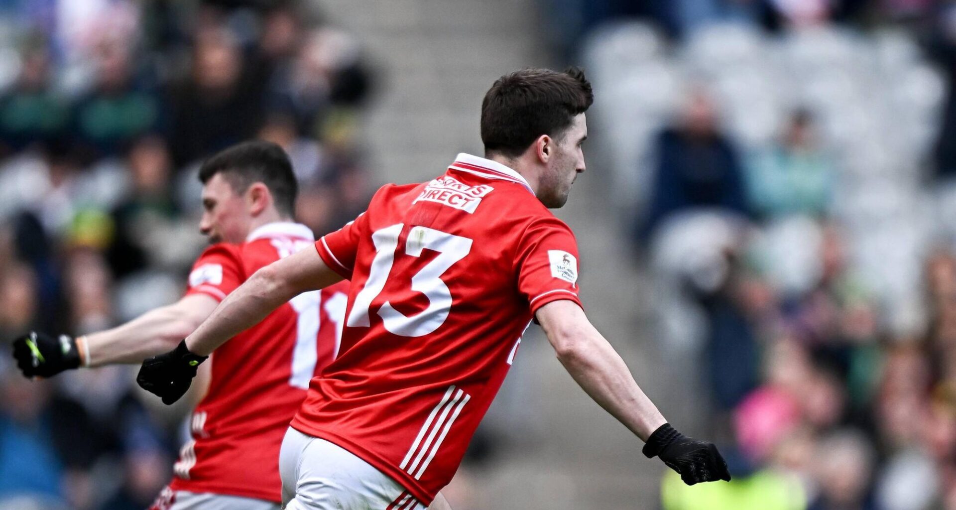 BACK TO CROKER: Chris Óg Jones celebrates scoring a goal at Croke Park. Pic: Seb Daly/Sportsfile