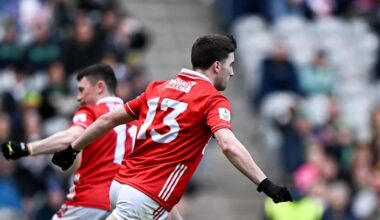 BACK TO CROKER: Chris Óg Jones celebrates scoring a goal at Croke Park. Pic: Seb Daly/Sportsfile
