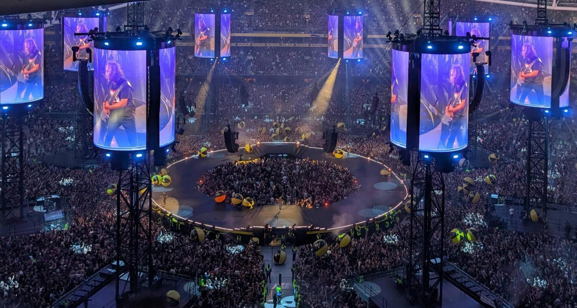Metallica at the Aviva Stadium in Dublin.