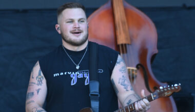 Zach Bryan on stage at Páirc Uí Chaoimh, Cork, over the weekend. Picture: Eddie O'Hare