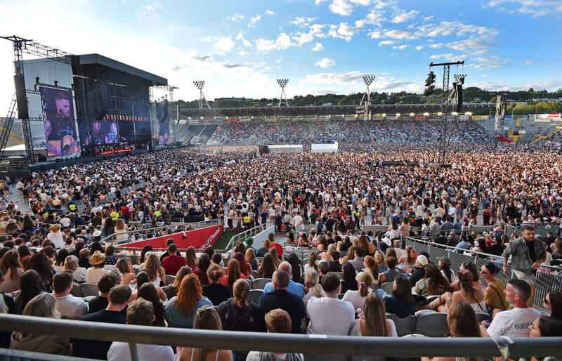 Zach Bryan played two shows at Páirc Uí Chaoimh, Cork. Picture: Eddie O'Hare