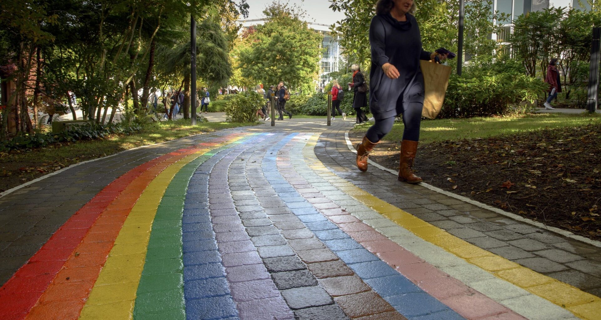 ‘When staff, students, and visitors approach UCC campus via its Rainbow Walkway, they know that they are in a safe place for LGBT+ people.’ File picture: Daragh Mc Sweeney/Provision
