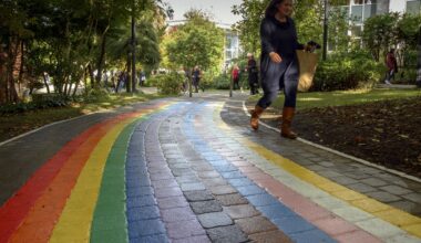‘When staff, students, and visitors approach UCC campus via its Rainbow Walkway, they know that they are in a safe place for LGBT+ people.’ File picture: Daragh Mc Sweeney/Provision
