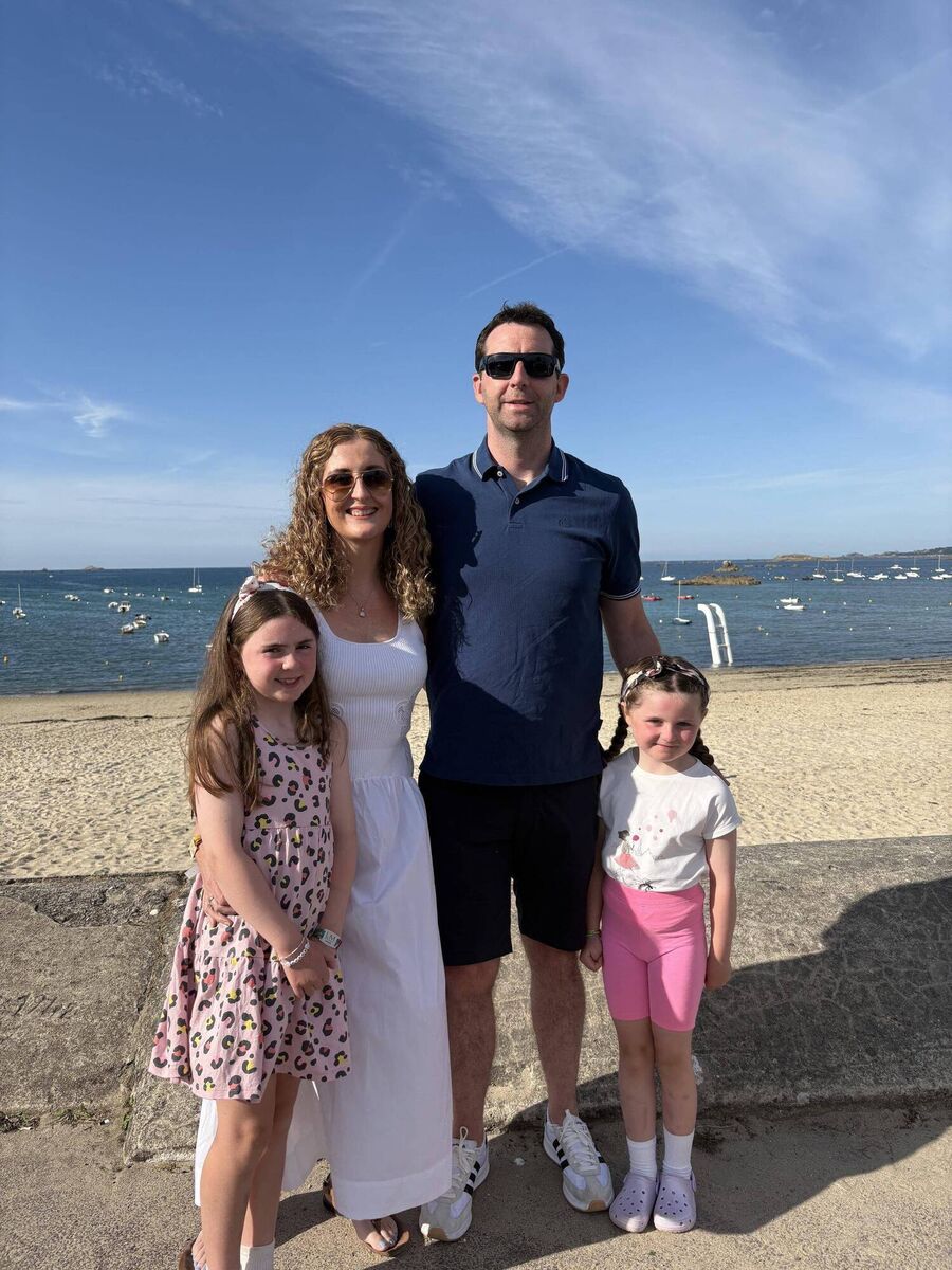 Niamh Murphy with her husband Seamus and their children. She says they 