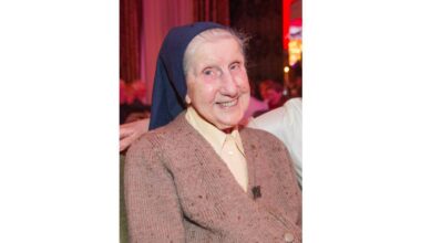 Tributes have been paid to Cork nun Sister Colette Hickey, who has passed away at the age of 108, just weeks after becoming Ireland’s oldest living person. File picture: Dan Linehan