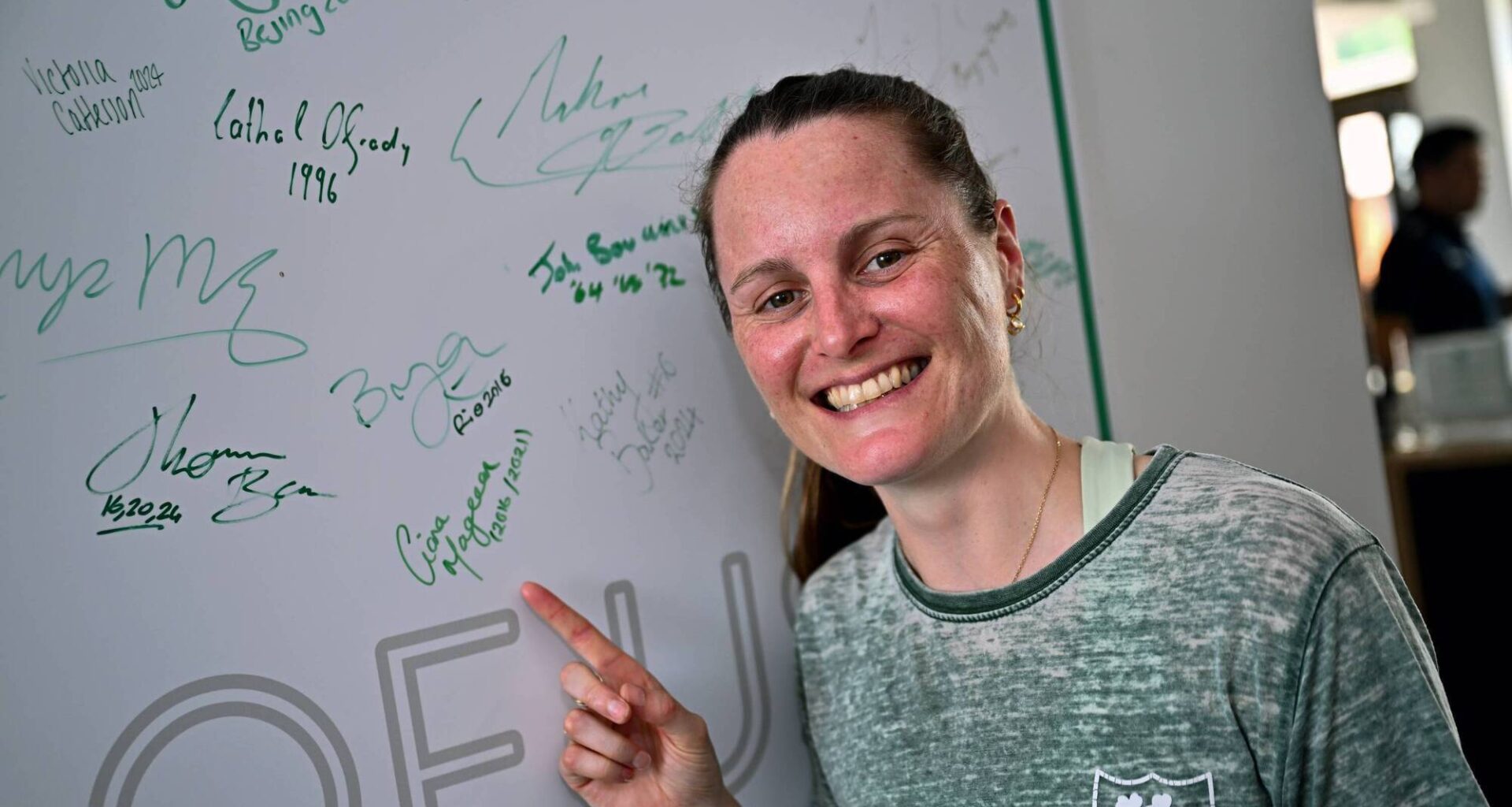 Olympian Ciara Mageean at Tuesday's Team Ireland Olympic Day at Olympic House in Dublin. Pic: Tyler Miller/Sportsfile