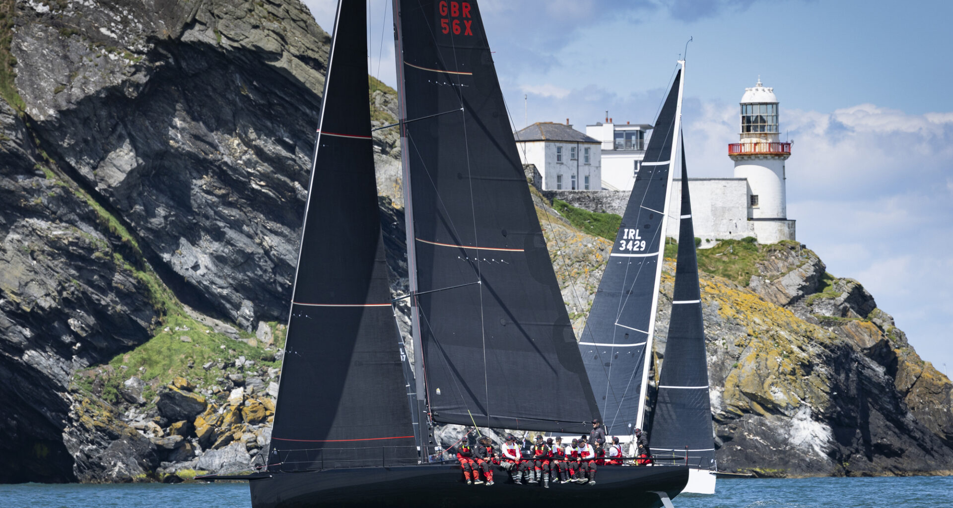Khumbu leads the way in the Round Ireland Race. Pic:  David Branigan/Oceansport