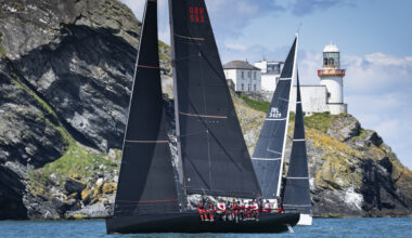 Khumbu leads the way in the Round Ireland Race. Pic:  David Branigan/Oceansport