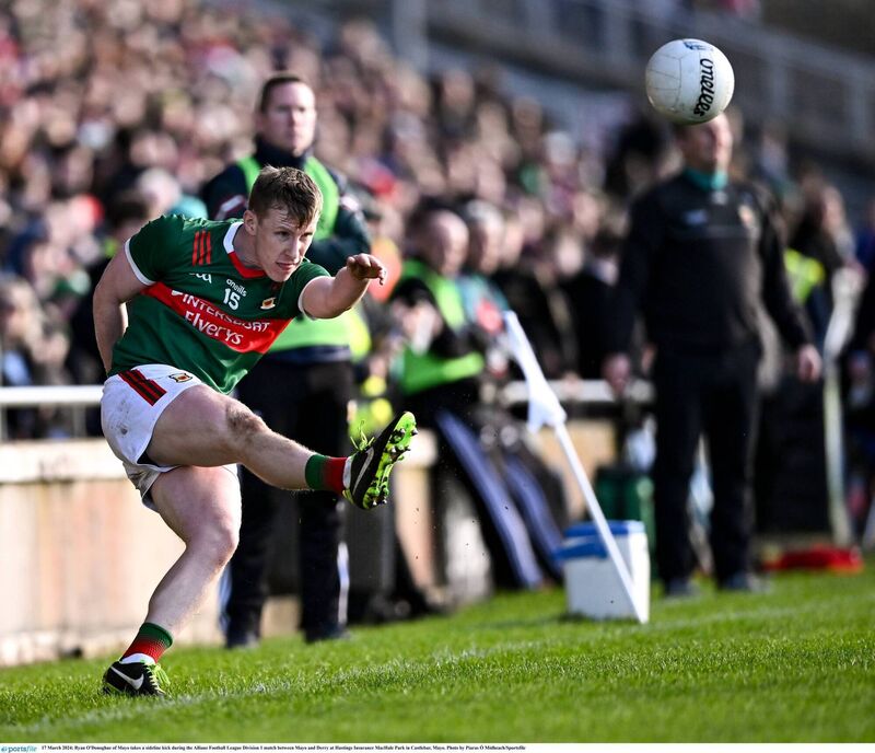 THREAT: Cork will have to wary of Mayo marksman Ryan O'Donoghue at Croke Park on Saturday. Picture: Piaras Ó Mídheach/Sportsfile