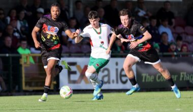 ON THE MOVE?: Cillian Murphy was excellent against Treaty United with a number of scouts watching on. Pic: Jim Coughlan.