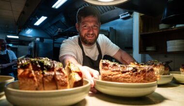 Head chef Brian Murray serves up the starters at  The Glass Curtain, MacCurtain St. Picture: Chani Anderson.