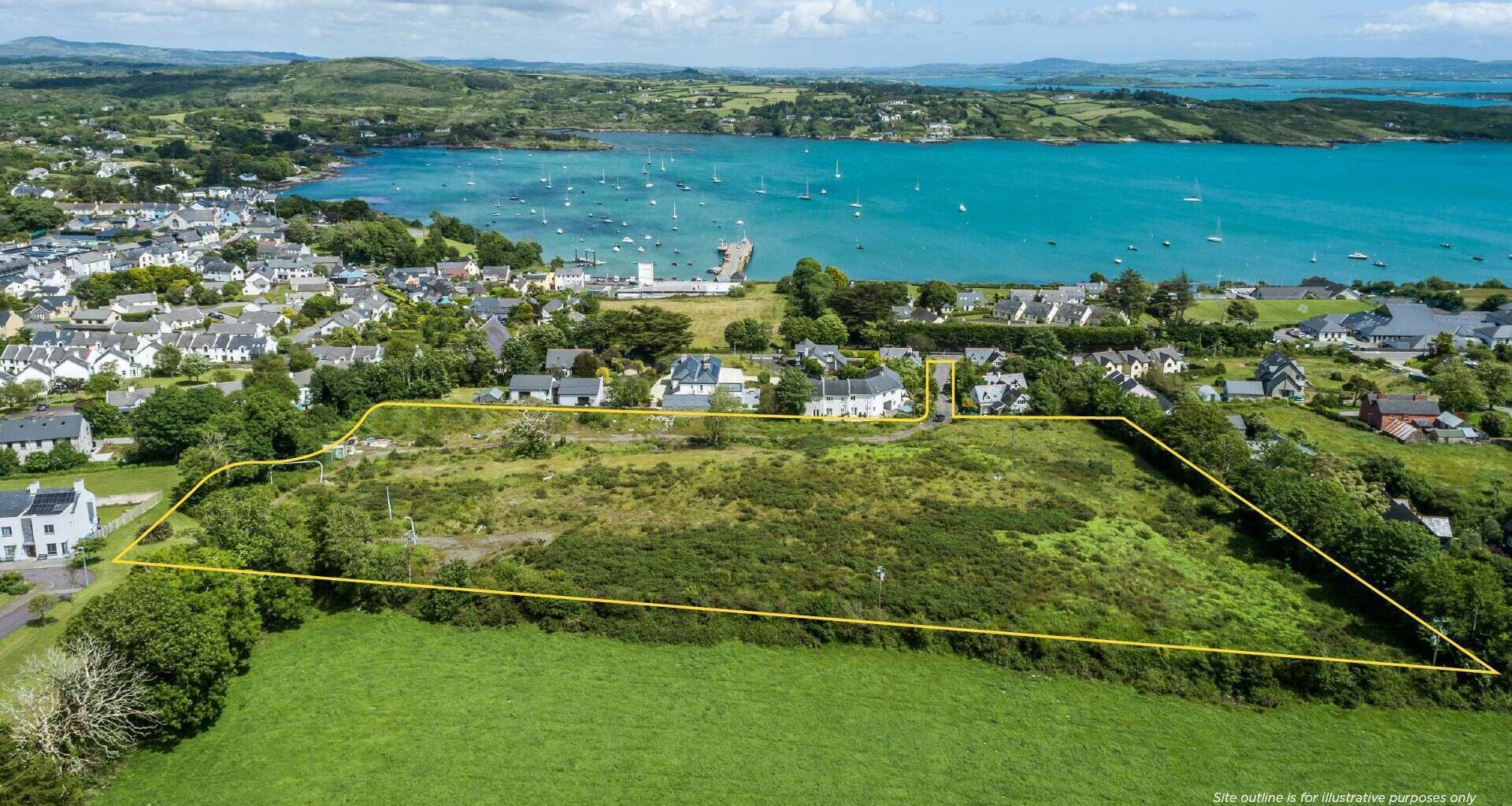 Schull site with planning permission for 57 homes.