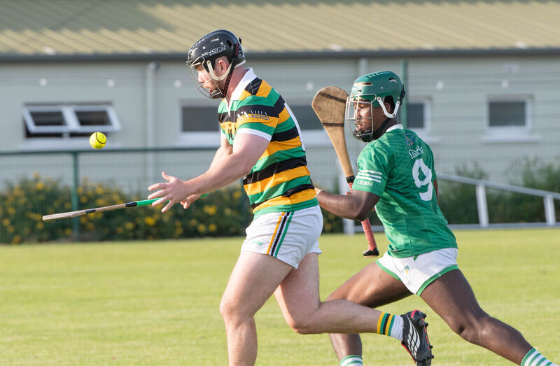 Glen Rovers Gearoid Mulcahy pulls away from Killeagh's John Ogbebor. Picture: Howard Crowdy