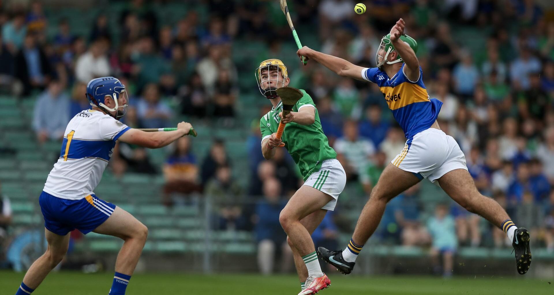 Limerick's Rian Horgan attempts to score a goal in the MHC final. Pic: ©INPHO/Stephen Heaney