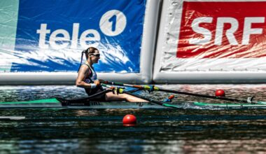 Izzy Clements claimed Rowing Ireland's first medal of the regatta