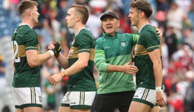 Kerry Manger Jack O'Connor and David Clifford celebrate. Pic: ©INPHO/Bryan Keane