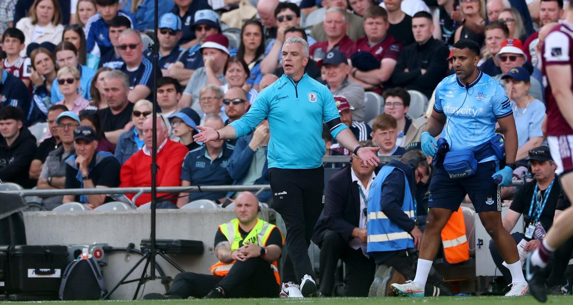 BAFFLING: Galway’s manager Padraic Joyce was not happy with some of the referee's decisions. Pic: ©INPHO/James Crombie