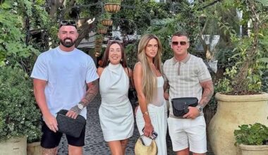 Malaga Crash Victims. L to R: Ian McCullagh, Amy McCullagh, Michaela Newcombe and Mark McCullagh. Photo: Facebook