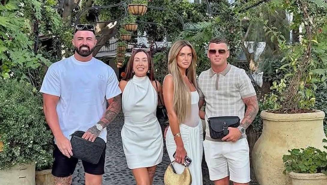 Malaga Crash Victims. L to R: Ian McCullagh, Amy McCullagh, Michaela Newcombe and Mark McCullagh. Photo: Facebook